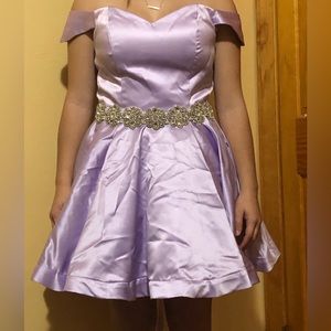 Beautiful 100% lavender party dress.
